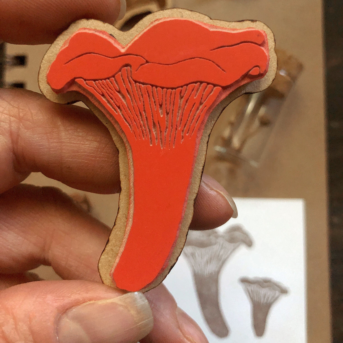 Personalized Mushroom Library Book Stamp – sealingwaxstamp