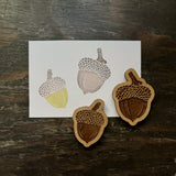 Oak Leaf and Acorns Stamps - Northern Pin Oak