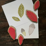 Oak Leaf and Acorns Stamps - California Scrub Oak