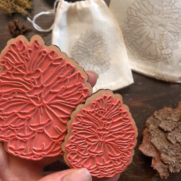 Pinecone Rubber Stamps