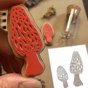 Morel Mushroom Stamp Set