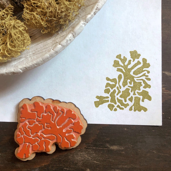 Lichen Rubber Stamp