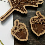 Oak Leaf and Acorns Stamp Set - Northern Pin Oak