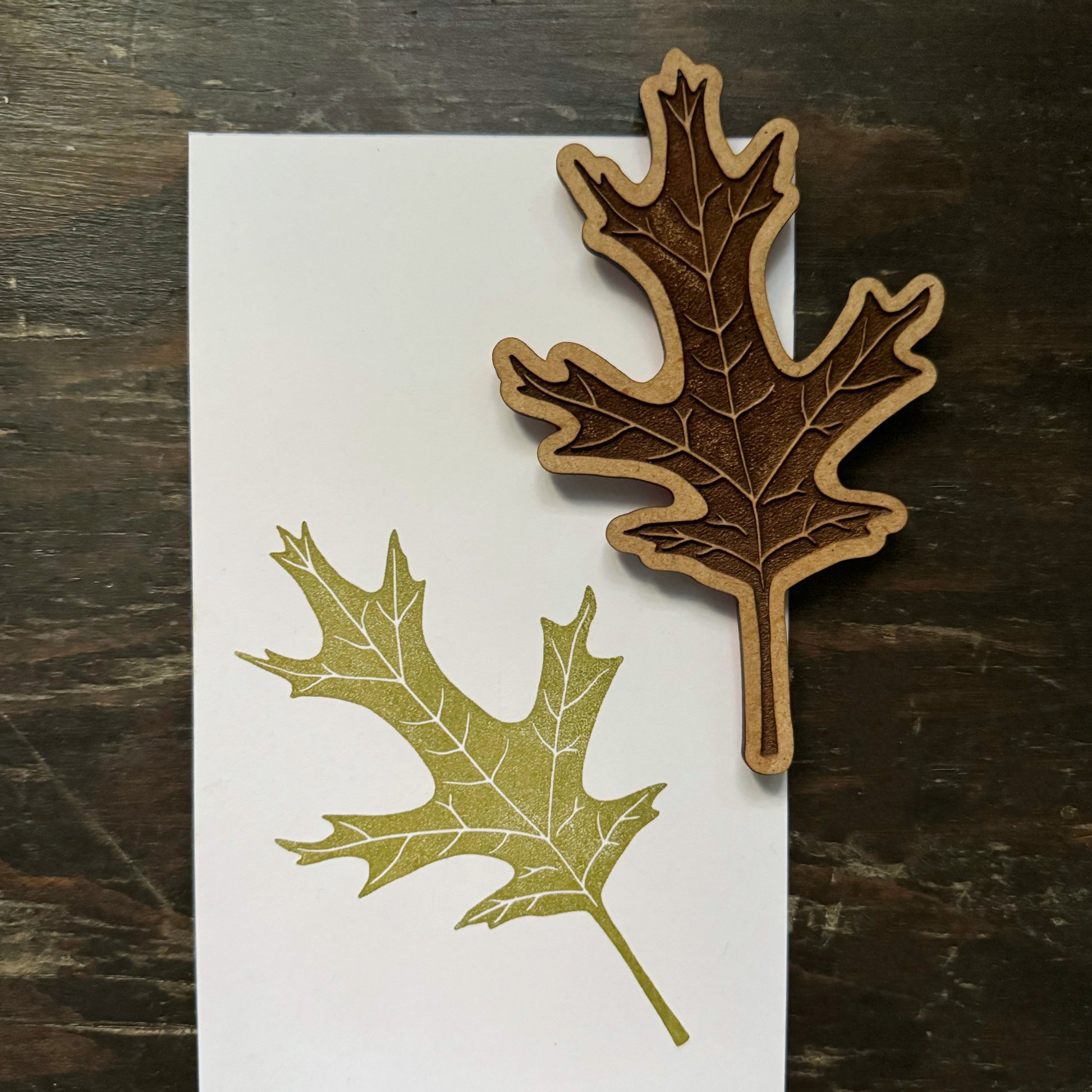oak tree rubber stamp Oak Leaf and Acorns Stamps