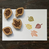 Tiny Leaves Rubber Stamp Set