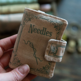 Tan Antique Cover Needle Book