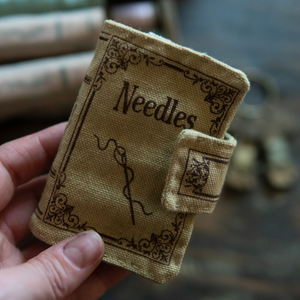 Green Antique Cover Needle Book