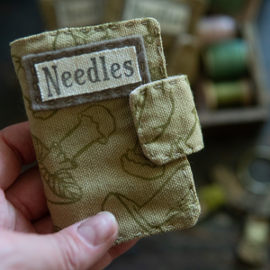 Mushroom Needle Book Green Cover