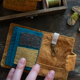 Pumpkin Needle Book turquoise pages