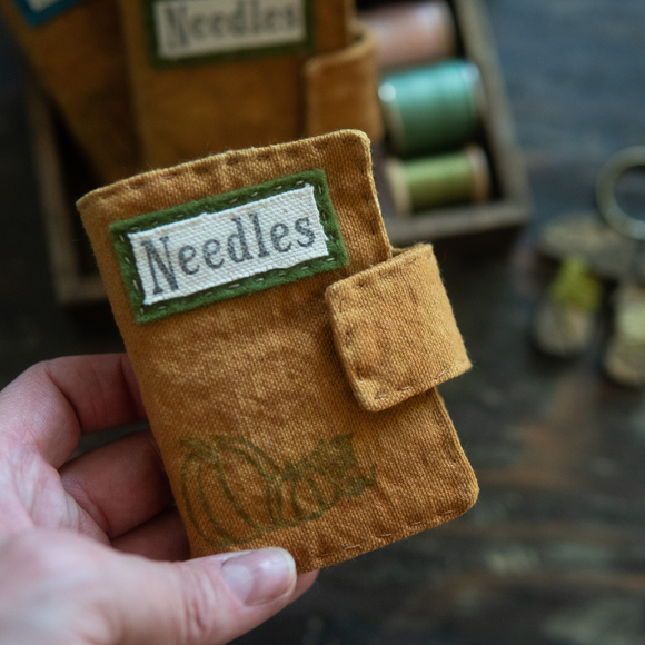 Pumpkin Needle Book green pages