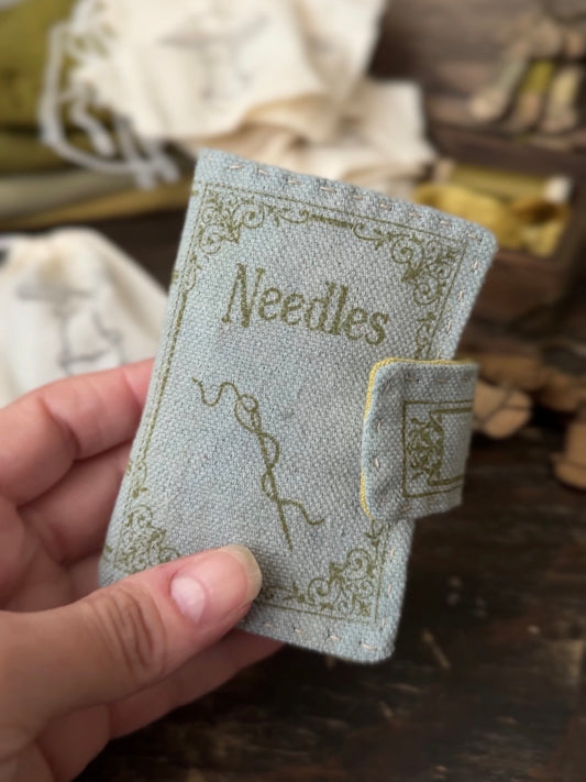 Blue Antique Cover Needle Book style 1