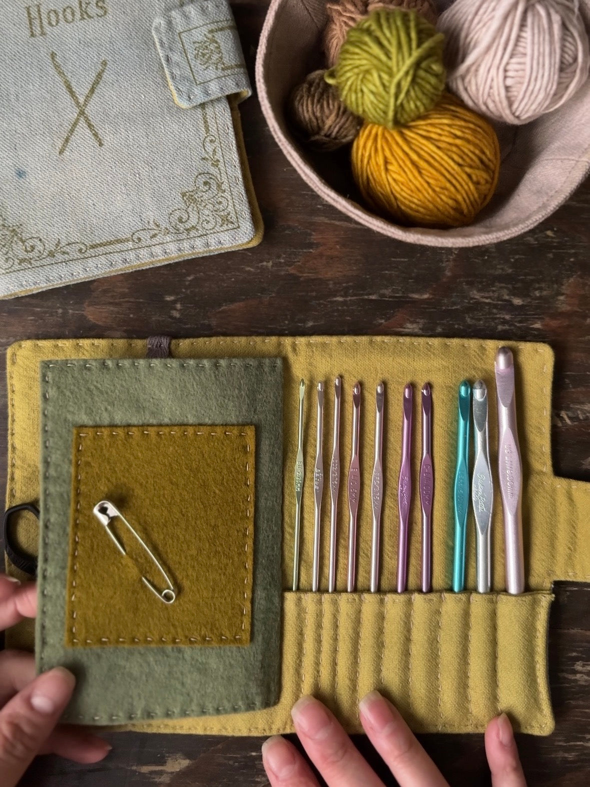 Blue Antique Cover Hook Book