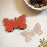 Silk Moth Rubber Stamp